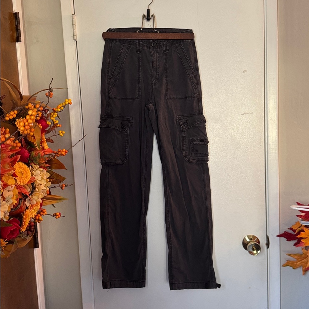 American Eagle Outfitters Charcoal Cargo Pants